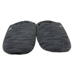 Mens Size 9-10 Gray Heathered Slippers Round Toe Slip On House Shoes